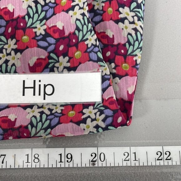 Tulle Panel Dress Sleeveless Floral Pink Red Size X Small XS - Picture 15 of 16